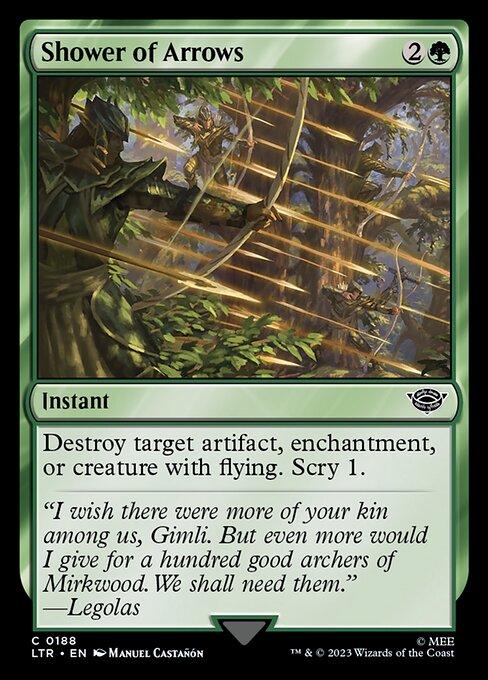 MTG Shower of Arrows LTR 188 Regular Nonfoil