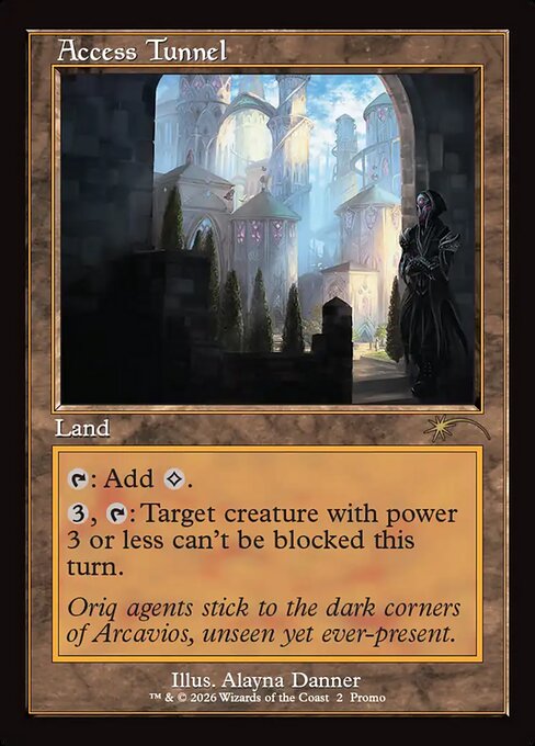 MTG Access Tunnel PW26 009 Retro Frame WPN Promo Nonfoil