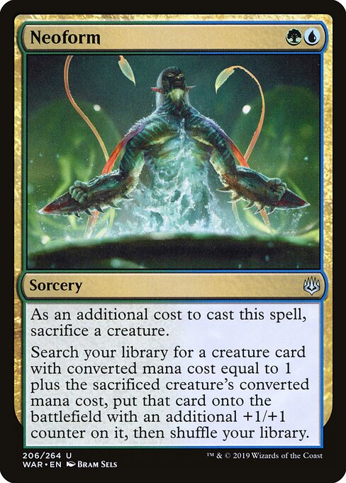 MTG Neoform WAR 206 Standard Nonfoil front