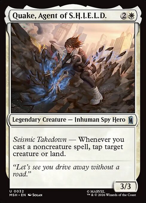 MTG Quake, Agent of S.H.I.E.L.D. MSH 032 Regular Nonfoil