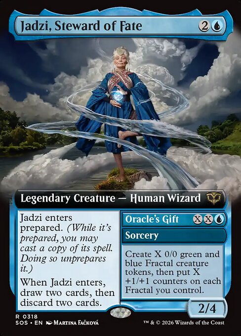 MTG Jadzi, Steward of Fate // Oracle's Gift SOS 318 Extended Art Nonfoil