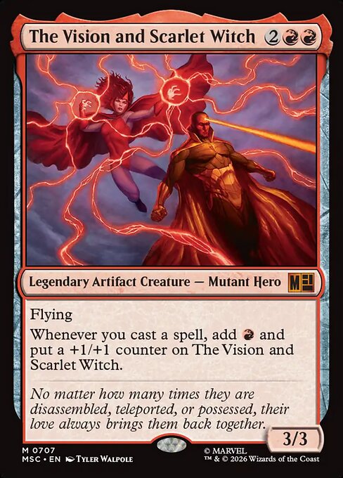 MTG The Vision and Scarlet Witch MSC 707 Regular Foil