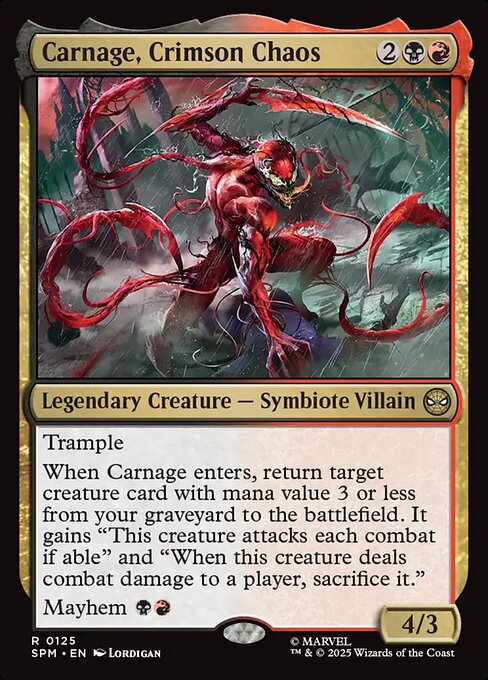 MTG Carnage, Crimson Chaos SPM 125 Regular Foil