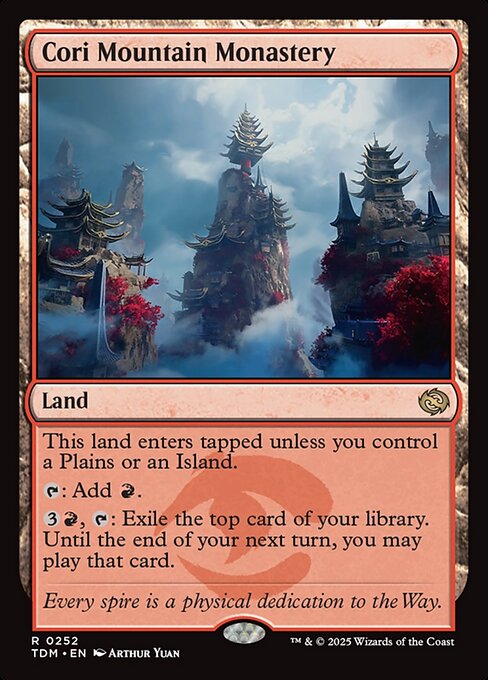 MTG Cori Mountain Monastery TDM 252 Regular Nonfoil