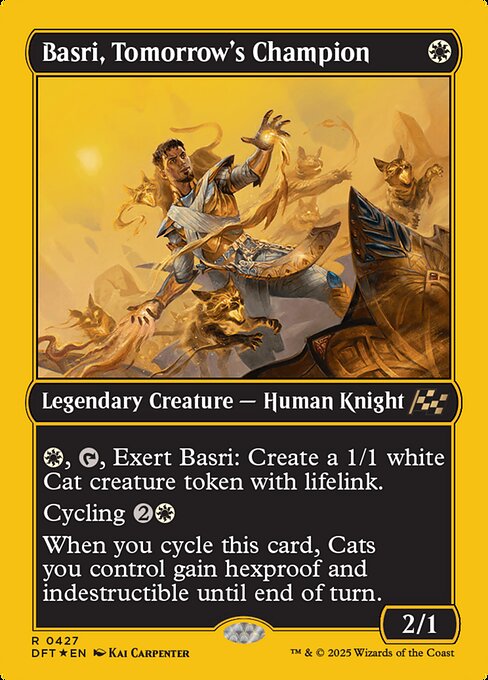 MTG Basri, Tomorrow's Champion DFT 427 Regular First-Place Foil