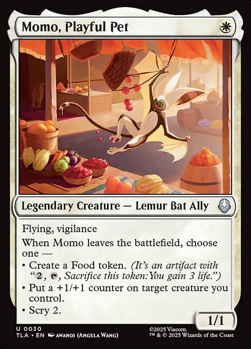 MTG Momo, Playful Pet TLA 030 Regular Nonfoil