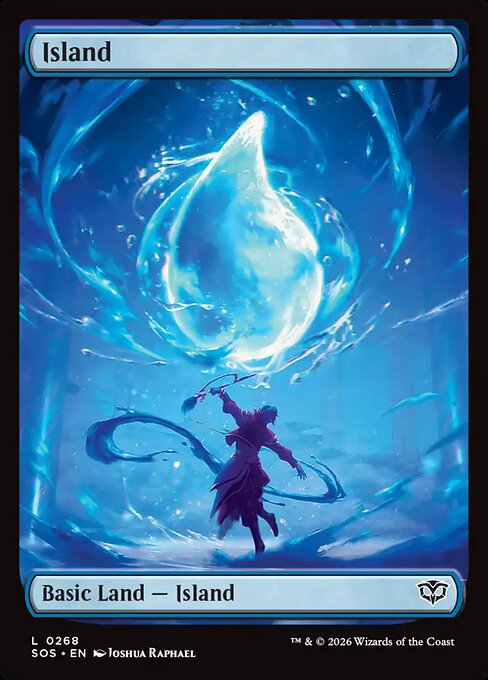 MTG Island SOS 268 Full Art Land Nonfoil