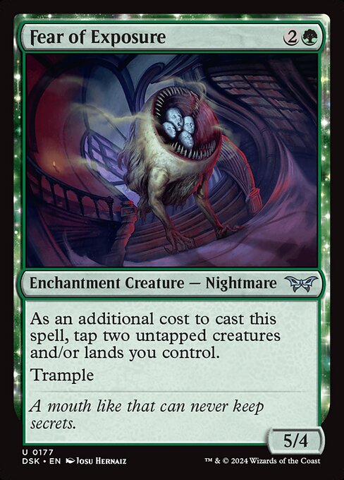 MTG Fear of Exposure DSK 177 Regular Nonfoil