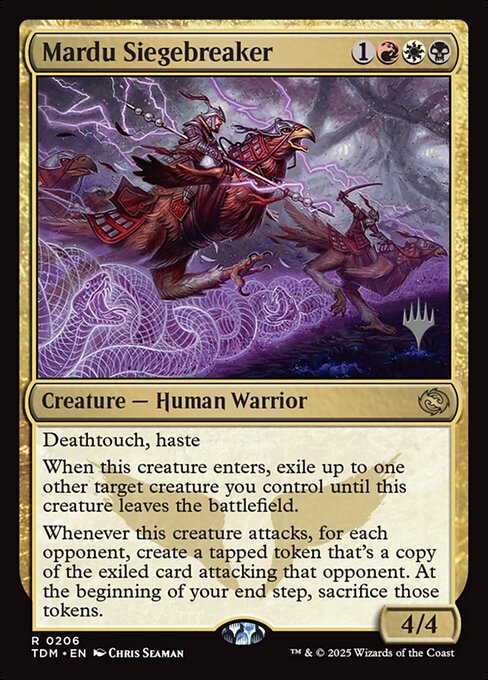 MTG Mardu Siegebreaker PTDM 206p Promo Pack Nonfoil