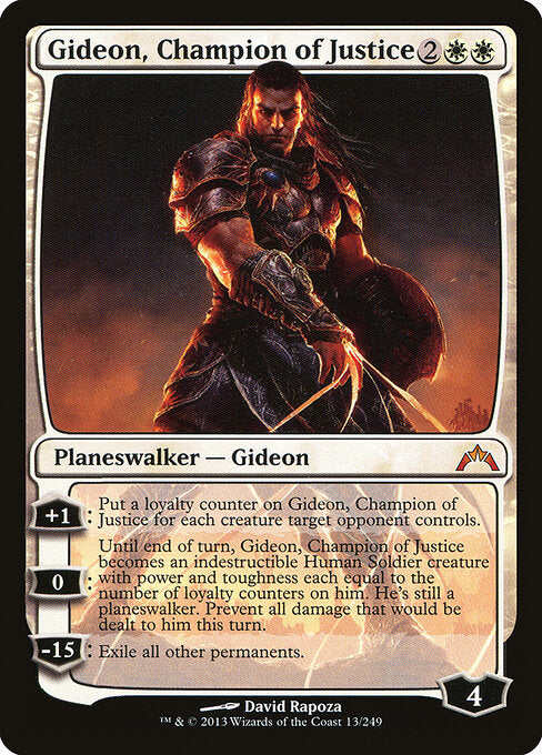 MTG Gideon, Champion of Justice GTC 013 Regular Foil