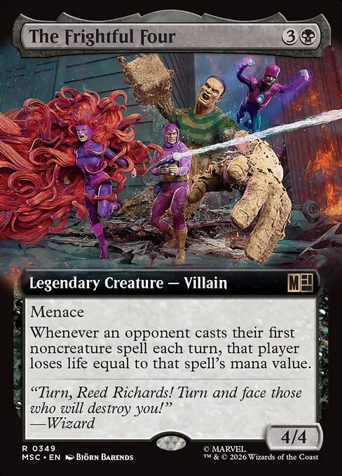 MTG The Frightful Four MSC 349 Extended Art Nonfoil
