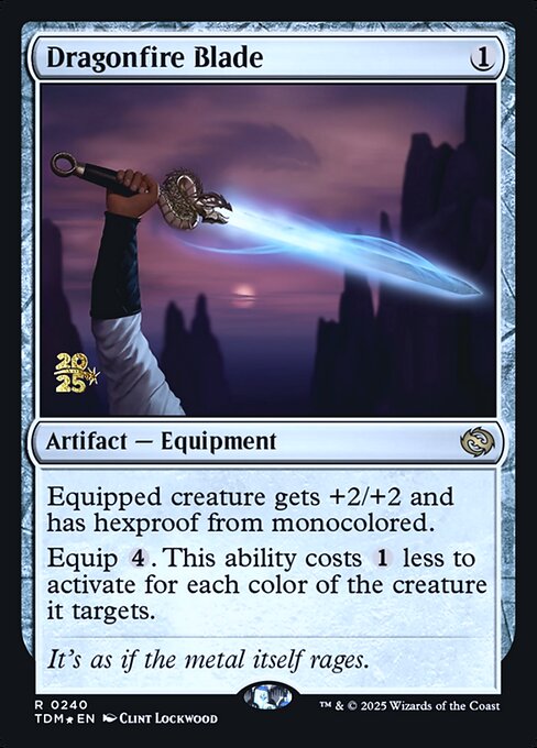 MTG Dragonfire Blade PTDM 240s Prerelease Foil