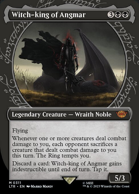 MTG Witch-king of Angmar LTR 311 Showcase Ring Foil