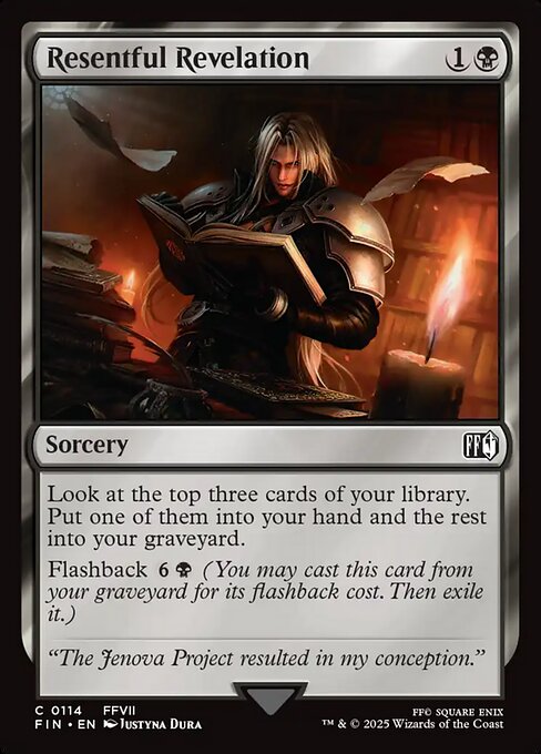 MTG Resentful Revelation FIN 114 Regular Foil