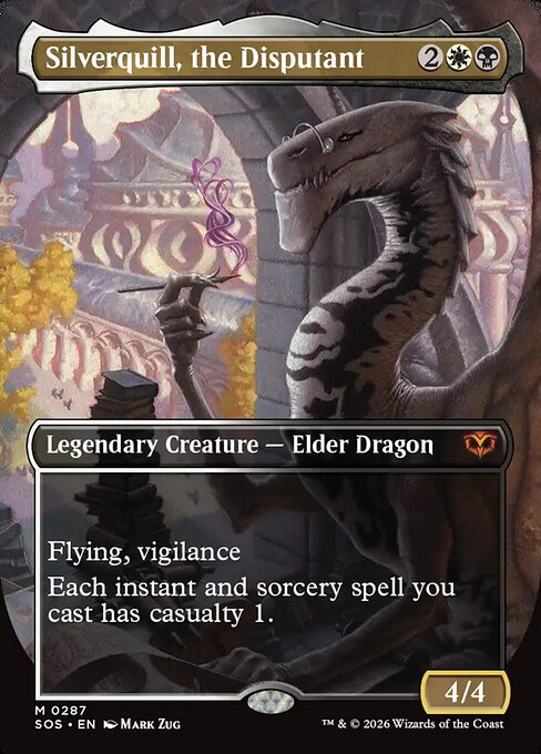 MTG Silverquill, the Disputant SOS 287 Showcase Ring Foil
