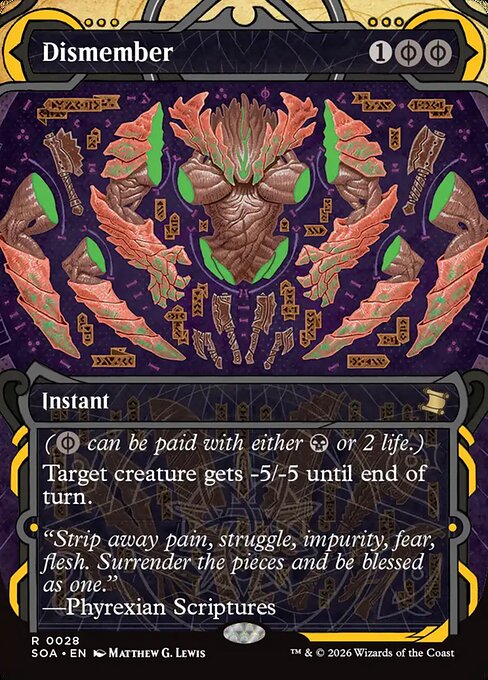 MTG Dismember SOA 028 Mystical Archive Foil