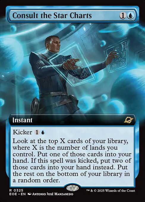 MTG Consult the Star Charts EOE 325 Extended Art Foil