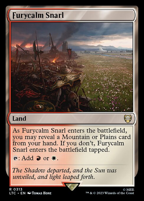 MTG Furycalm Snarl LTC 313 Alternate Art Nonfoil