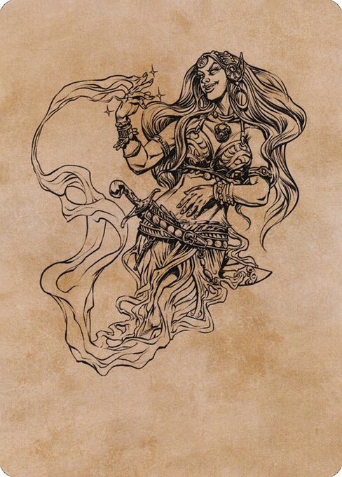MTG Djinni Windseer AAFR 074 Art Card