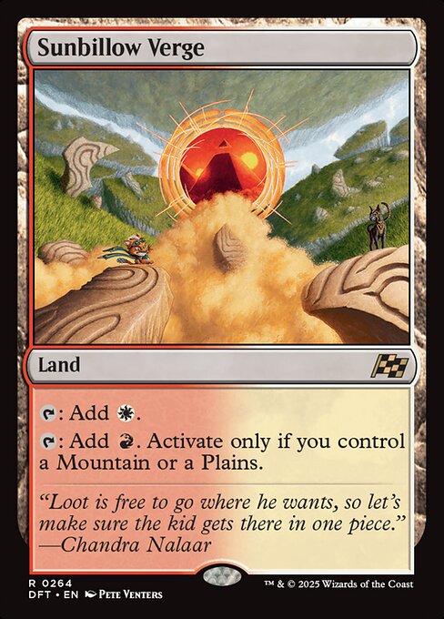 MTG Sunbillow Verge DFT 264 Regular Foil