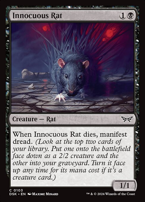 MTG Innocuous Rat DSK 103 Regular Nonfoil