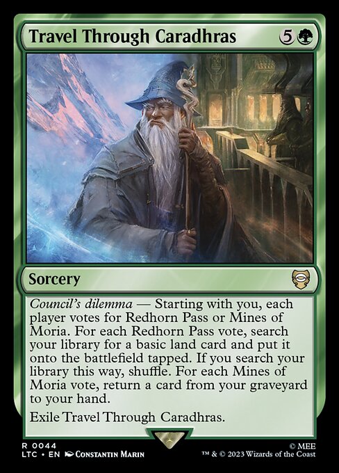 MTG Travel Through Caradhras LTC 044 Regular Nonfoil