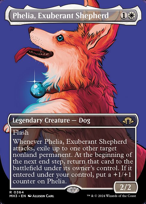MTG Phelia, Exuberant Shepherd MH3 364 Borderless Profile Nonfoil