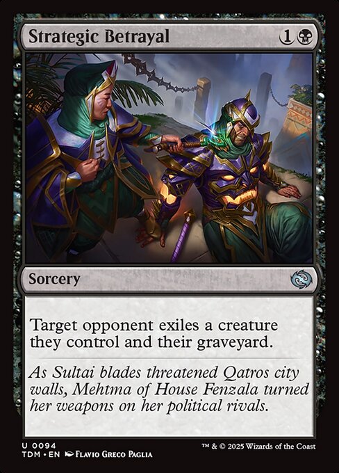 MTG Strategic Betrayal TDM 094 Regular Nonfoil
