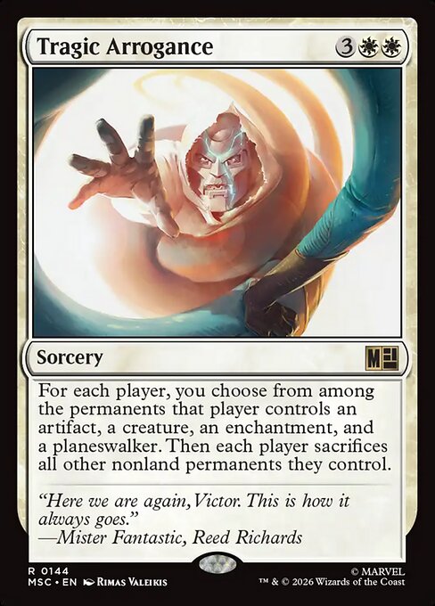 MTG Tragic Arrogance MSC 144 Regular Surge Foil