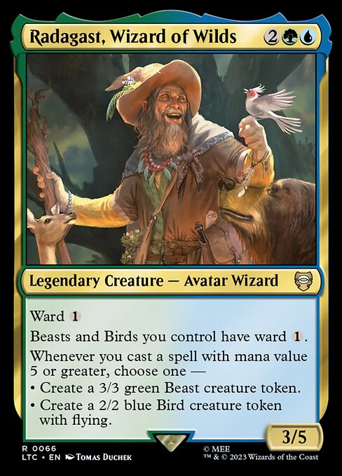MTG Radagast, Wizard of Wilds LTC 066 Regular Nonfoil