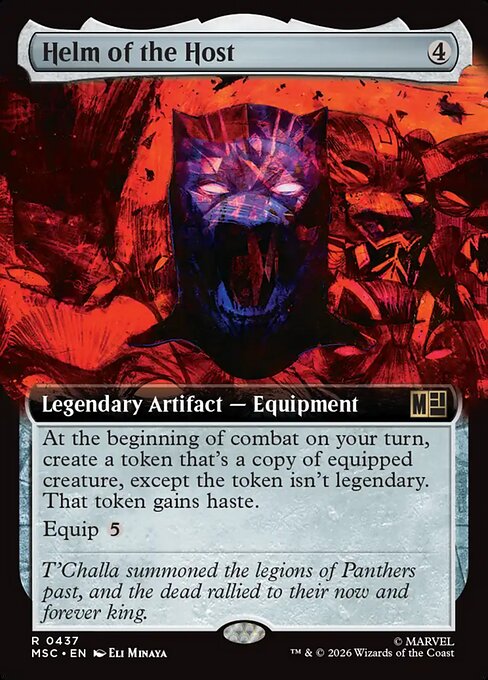 MTG Helm of the Host MSC 437 Extended Art Nonfoil