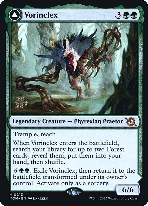 MTG Vorinclex // The Grand Evolution PMOM 213s Prerelease Foil