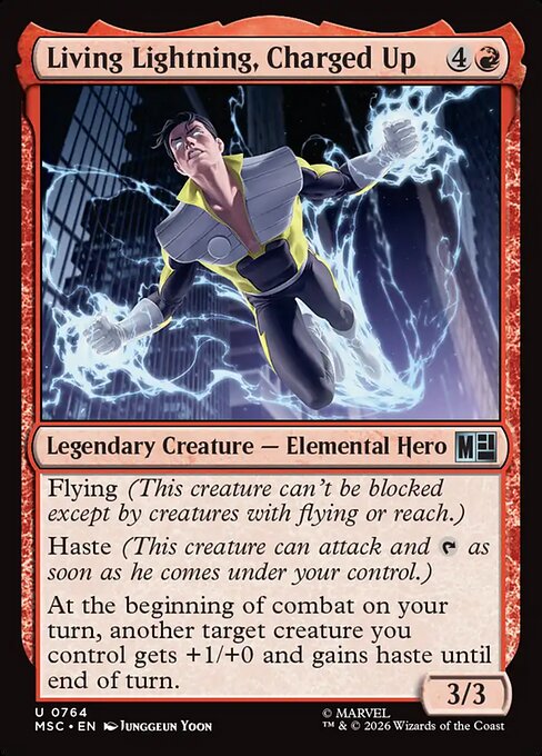 MTG Living Lightning, Charged Up MSC 764 Regular Nonfoil