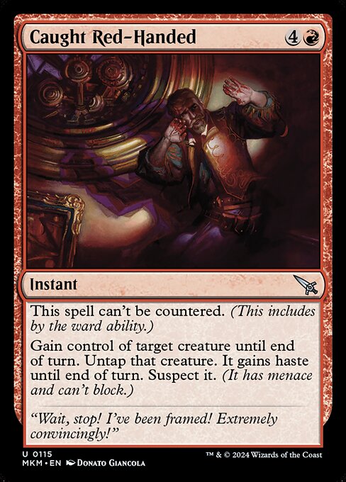 MTG Caught Red-Handed MKM 115 Regular Foil
