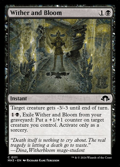 MTG Wither and Bloom MH3 111 Regular Nonfoil