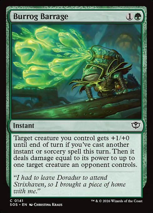 MTG Burrog Barrage SOS 141 Regular Nonfoil