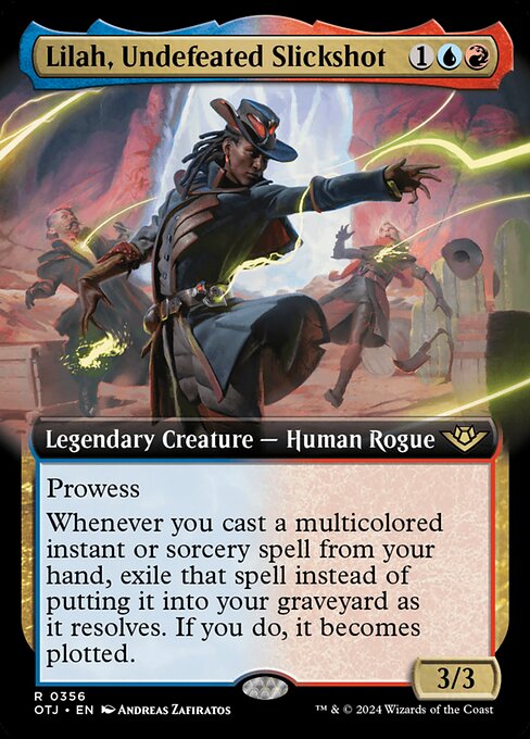 MTG Lilah, Undefeated Slickshot OTJ 356 Extended Art Foil