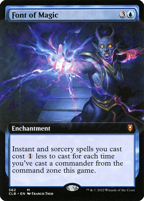 MTG Font of Magic CLB 562 Extended Art Nonfoil