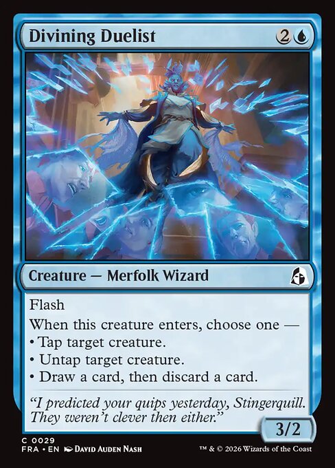 MTG Divining Duelist FRA 029 Standard Nonfoil front