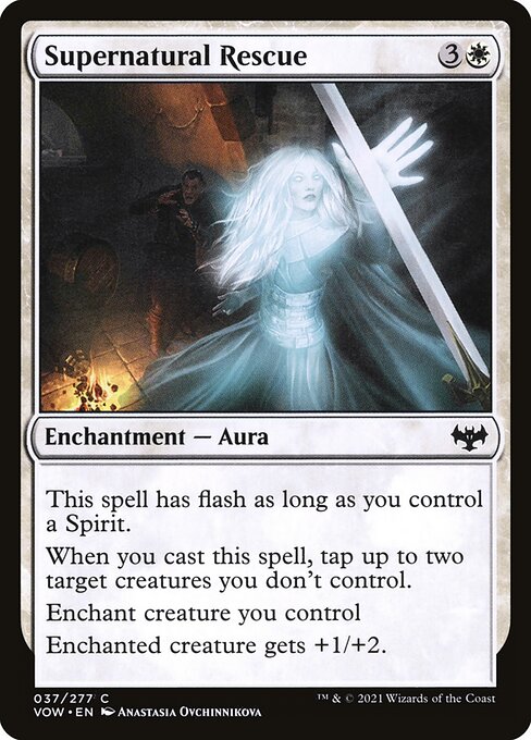 MTG Supernatural Rescue VOW 037 Standard Nonfoil front