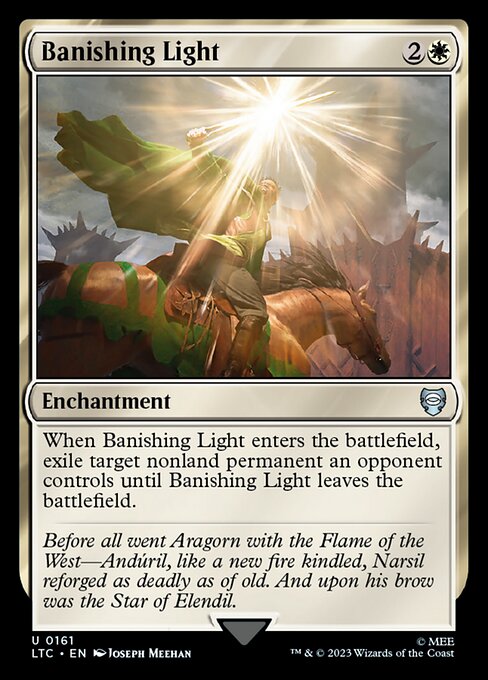 MTG Banishing Light LTC 161 Alternate Art Nonfoil