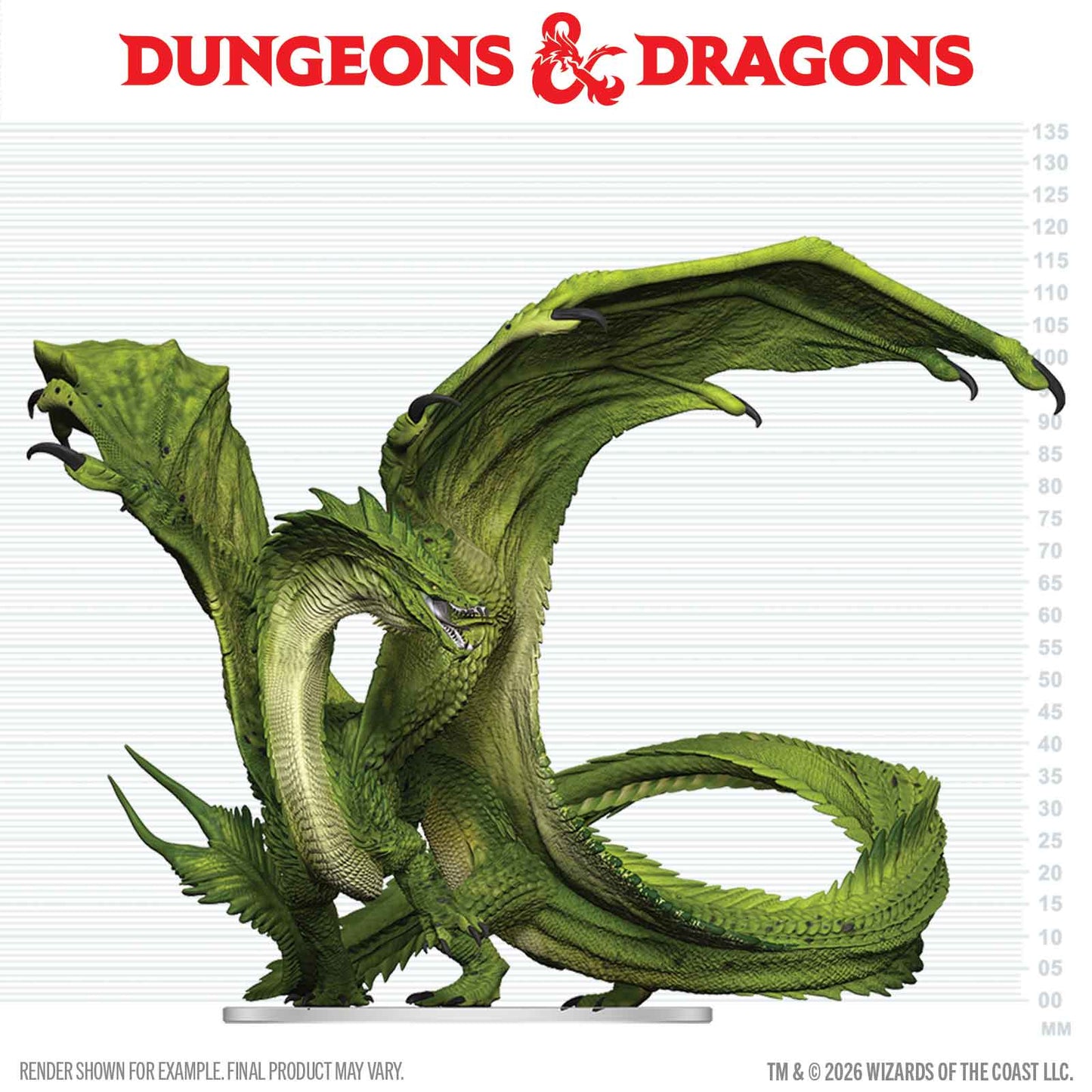 D&D Adult Green Dragon Deceiver boxed miniature