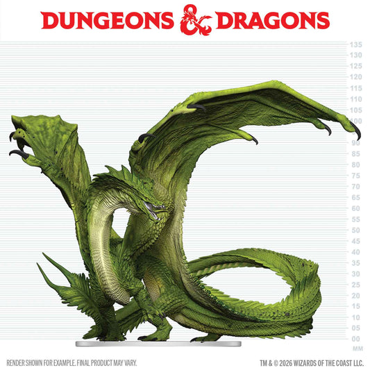 D&D Adult Green Dragon Deceiver boxed miniature