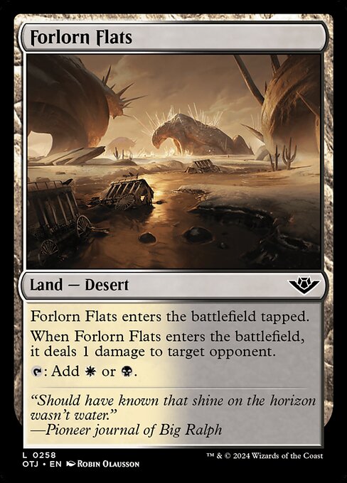 MTG Forlorn Flats OTJ 258 Regular Foil