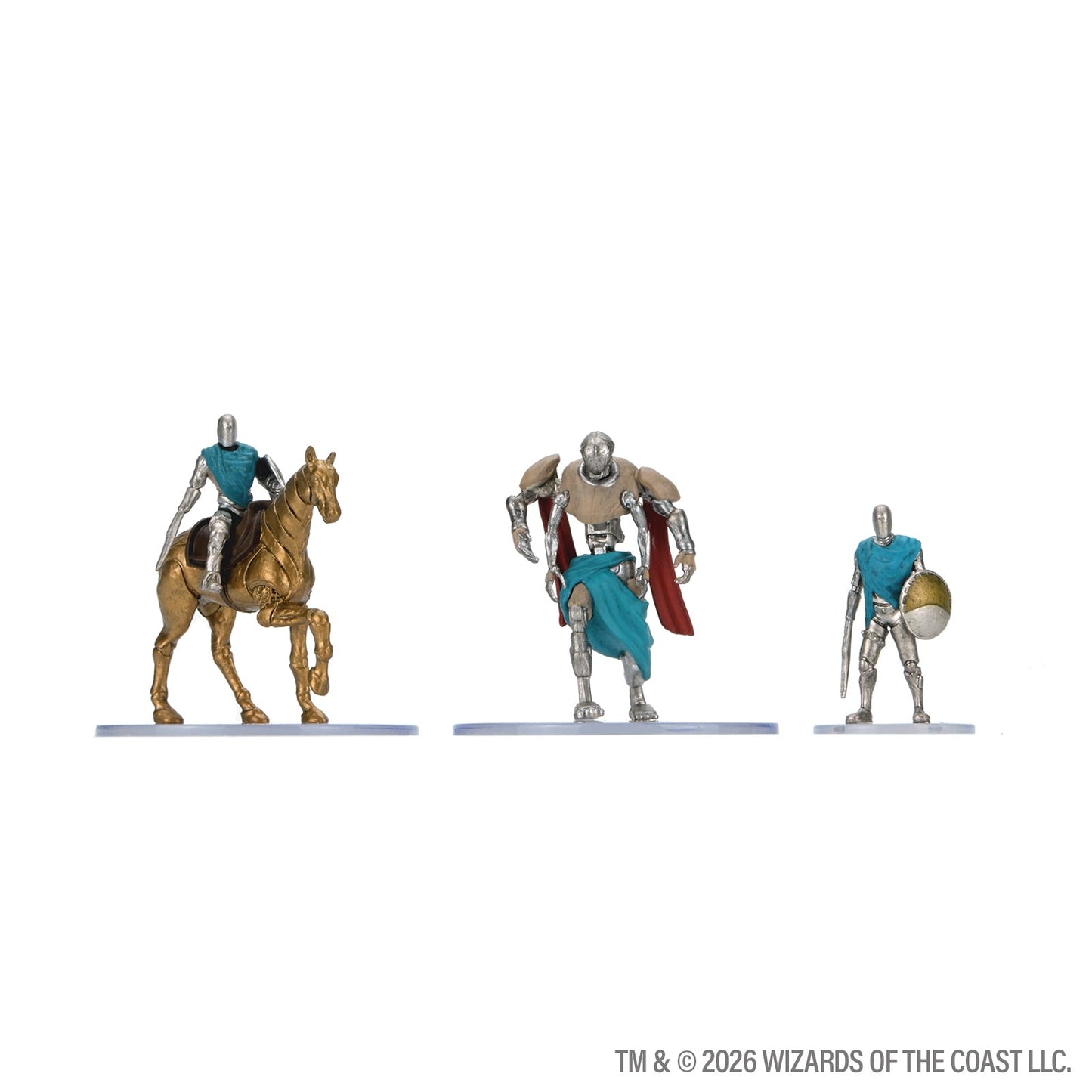 D&D Adventures in Faerûn mounted knight and adventurer miniatures