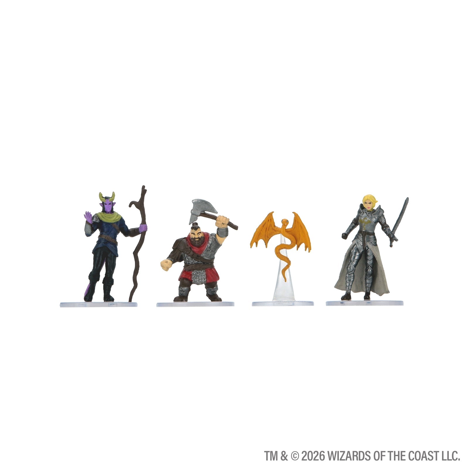 D&D Adventures in Faerûn adventurer and cultist miniatures