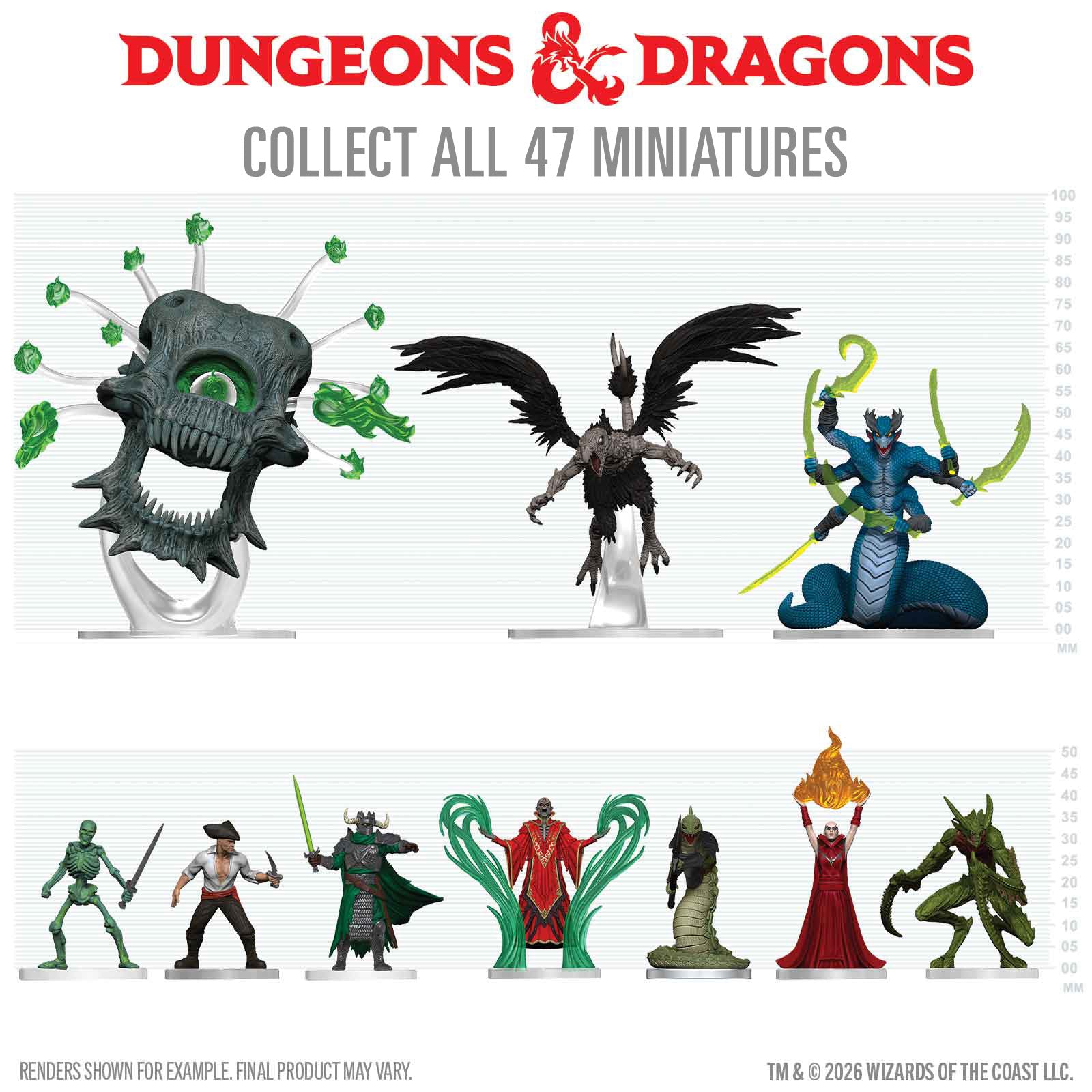 D&D Arcana Unleashed Deadfall 10-Count Booster Brick miniature collection