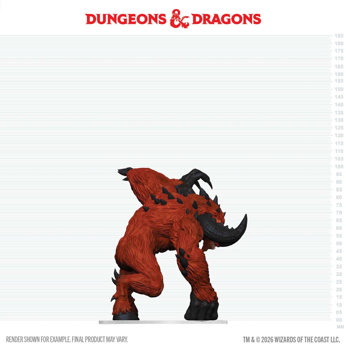 D&D Goristro Boxed Miniature angled rear view
