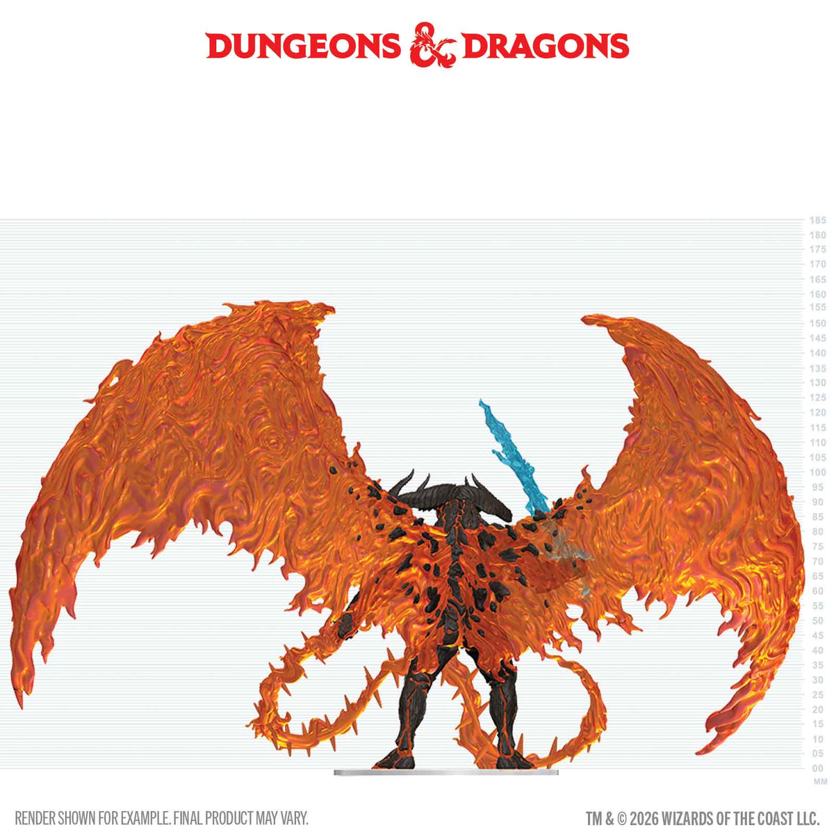 D&D Balor Boxed Miniature angled front view