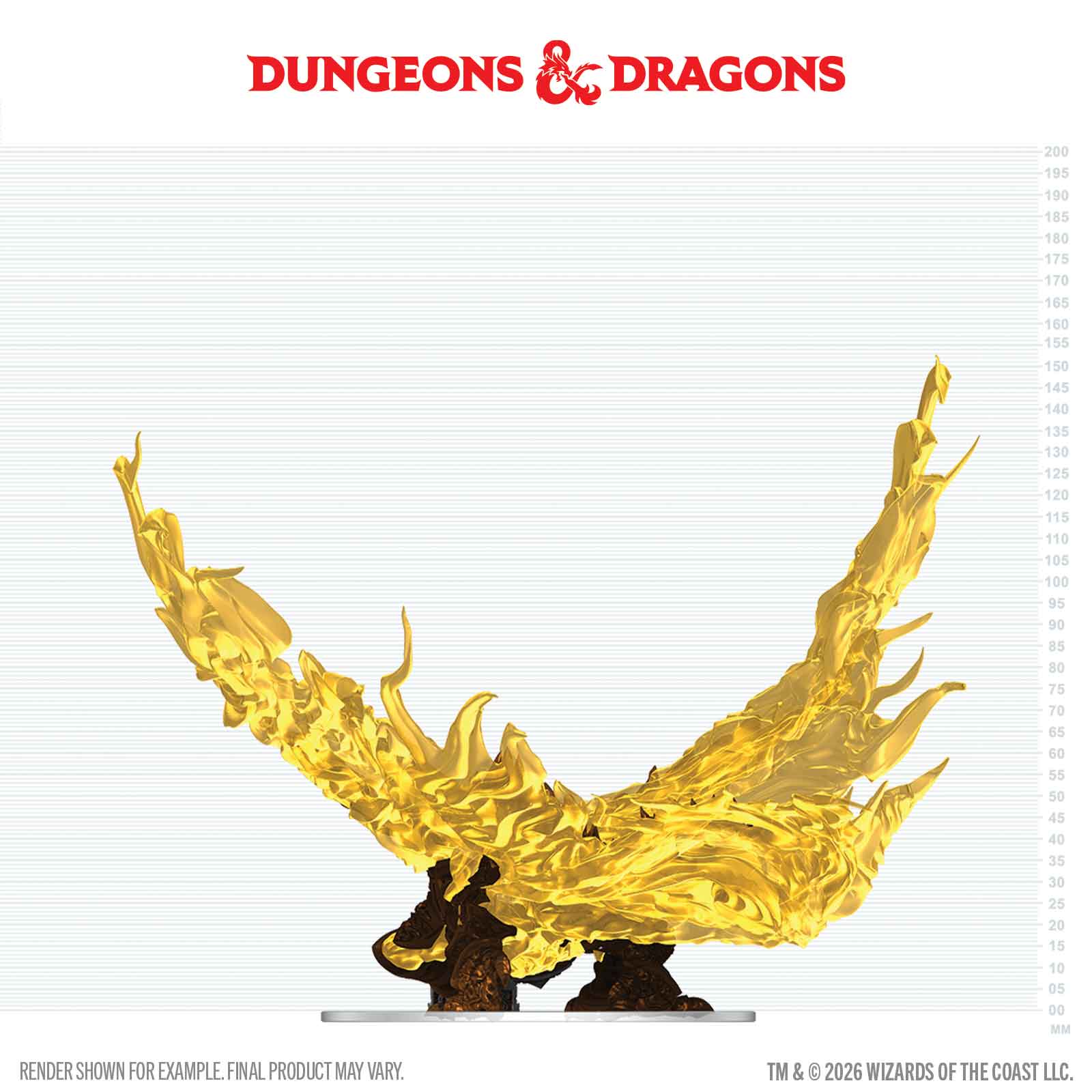 D&D Hollow Dragon miniature back view
